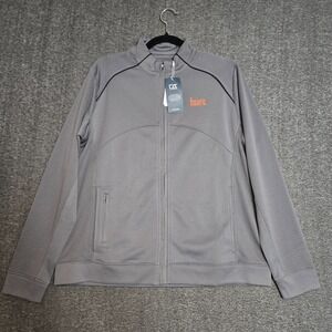 Cutter & Buck‎ Womens CB DryTec Edge Full Zip Fiserv Sz Large Gray Bucks